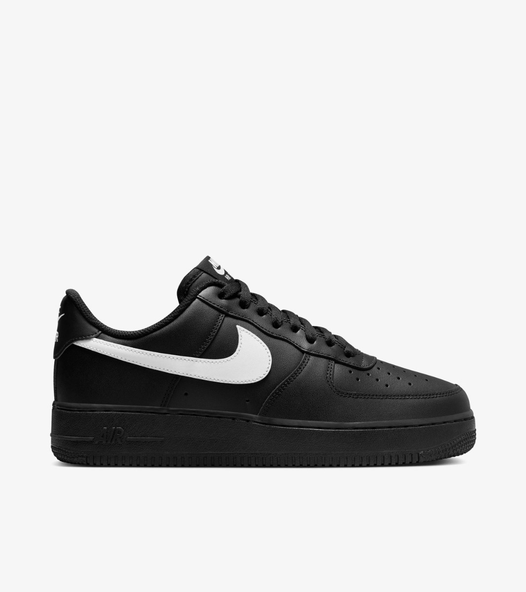 Nike air force shiny black online