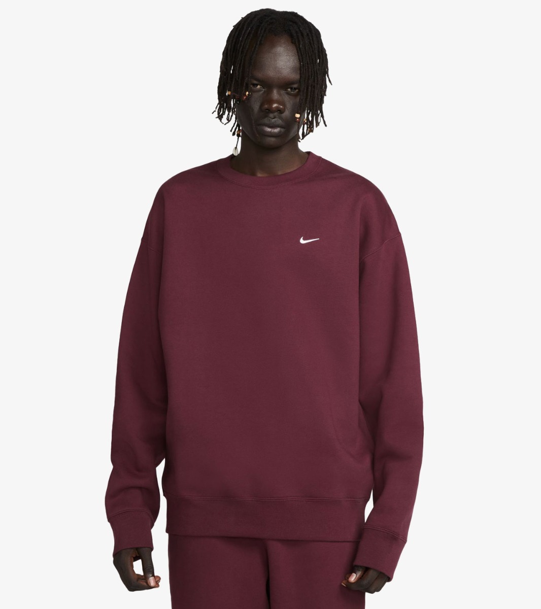 Nike Solo Swoosh Crewneck Sweat Night Maroon CornerStreet